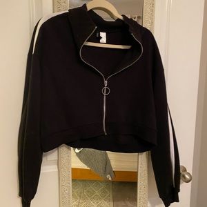 Cropped zip sweater H&M